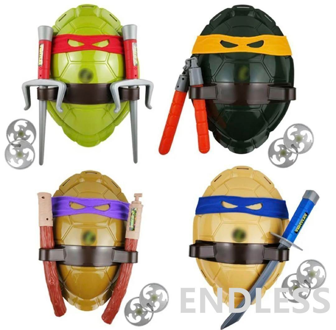 【新品】4セット【子供用 コスプレ】ミュータントニンジャタートルズ スーパーヒーローa