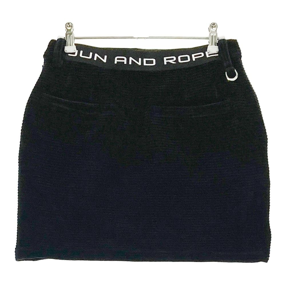 サイズ：M JUN&ROPE ジュン アンド ロペ  ストレッチスカート  ブラック系 [240101476649] ゴルフウェア レディース ストスト サイズ：M JUN&ROPE ジュン アンド ロペ ストレッチスカート ブラック