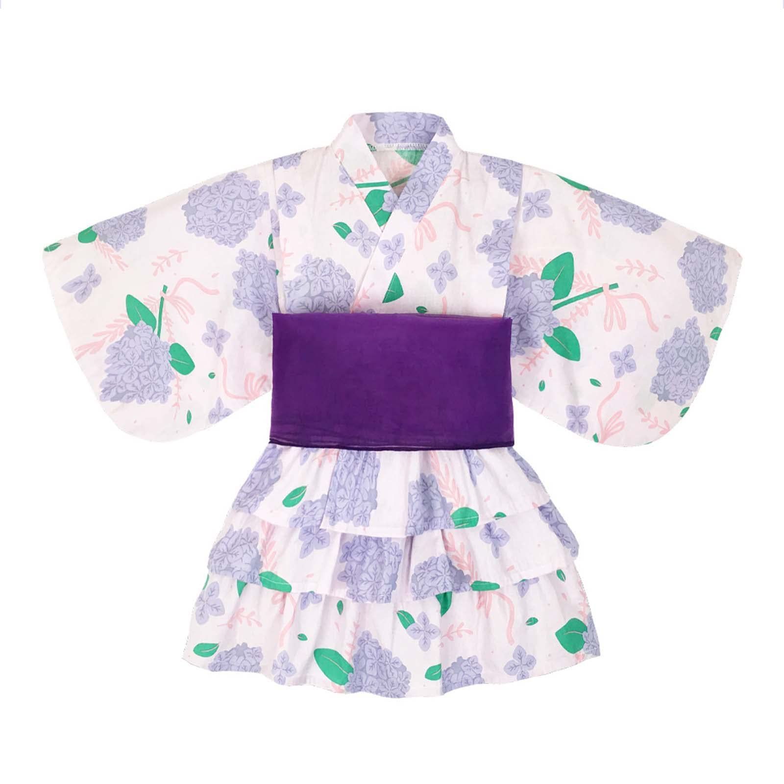 【特価商品】女の子 ベビー 子供 キッズ 夏祭り 夏 和装 ゆかた 浴衣 こどもゆかた 3点セット 帯セット ワンピース 上下セット [SLINX] 兵児帯付 浴衣ドレス 花火大会 HF07