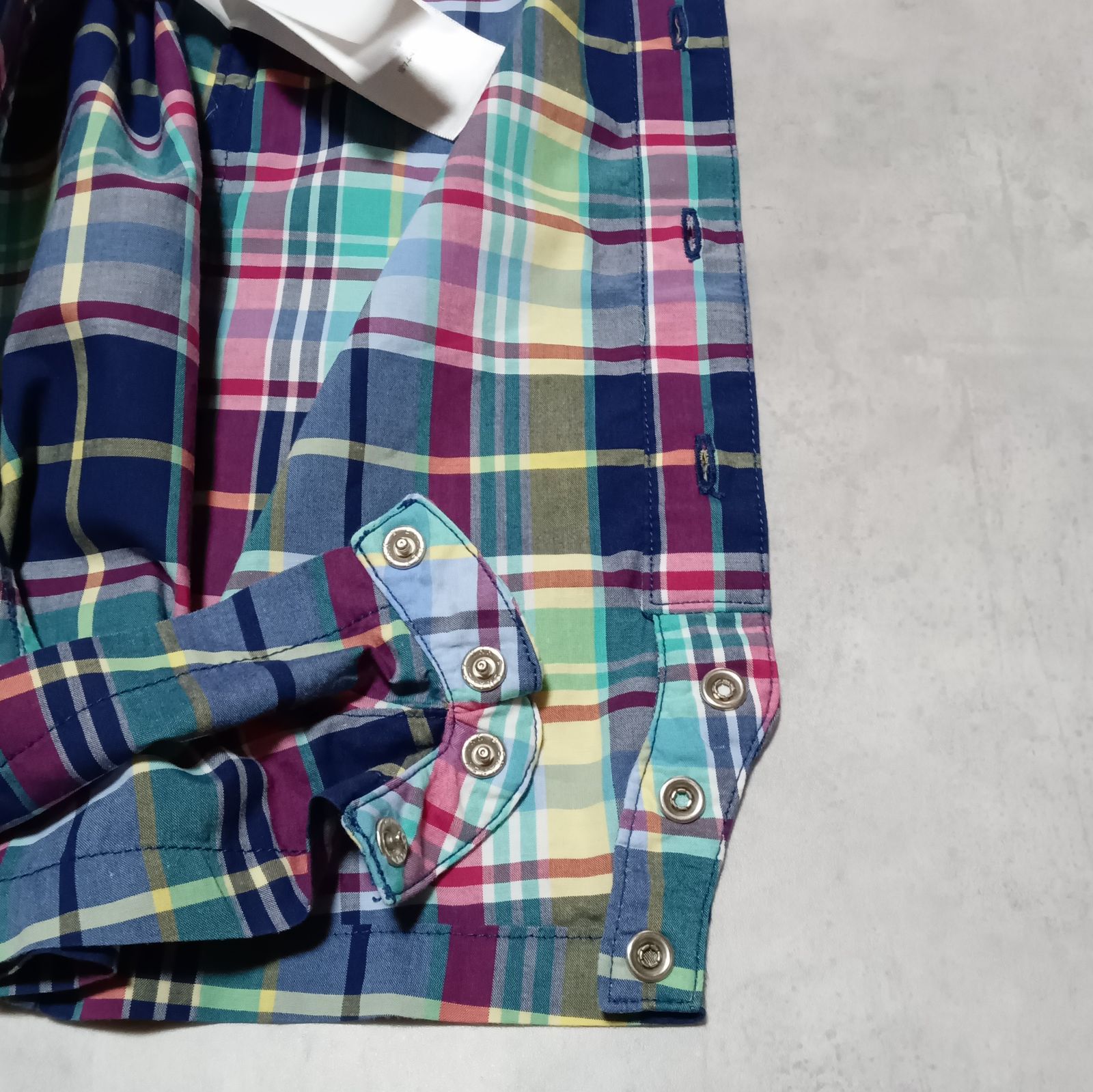 美品】ラルフローレン 半袖ロンパース ベビー 男の子 75 チェック 9M 