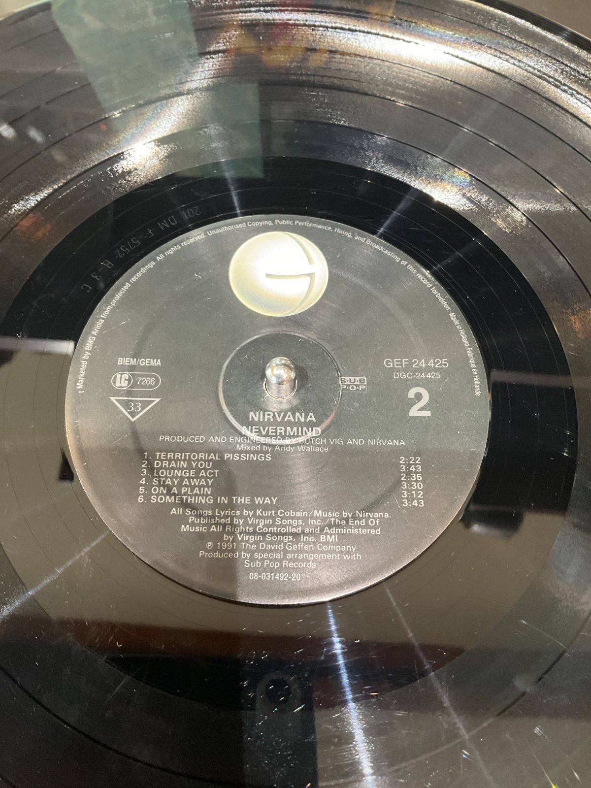 NIRVANA NEVERMIND レコード 1991年EU盤 NIRVANA NEVERMIND レコード 1991年EU盤 - メルカリ