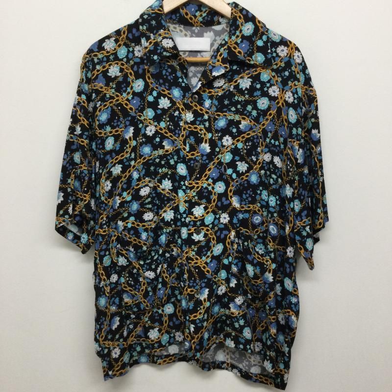 NEONSIGN 花柄 チェーン 半袖シャツ NEONSIGN EX.FLOWER SHIRT 花柄 オープンカラーシャツ - メルカリ