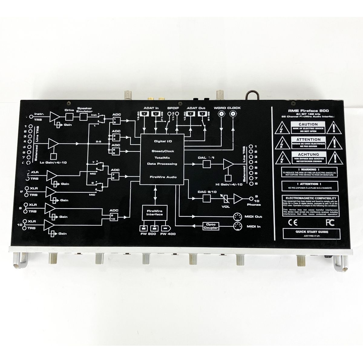 RME FIREFACE 800 オーディオインターフェイス 28チャンネル 24ビット 192kHz 音響機材 ジャンク Y9222032 -  メルカリ