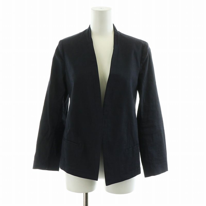 セオリー Theory ECO CRUNCH WASH ノーカラージャケット 麻