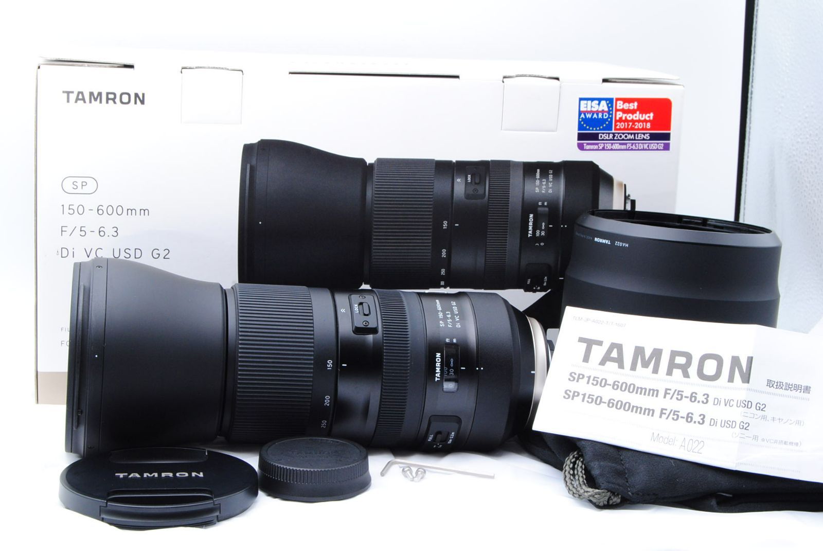 新品級 ☆ TAMRON SP 150-600mm F5-6.3 Di VC USD G2 ニコン用 A022N 非常に良い ￥82212 