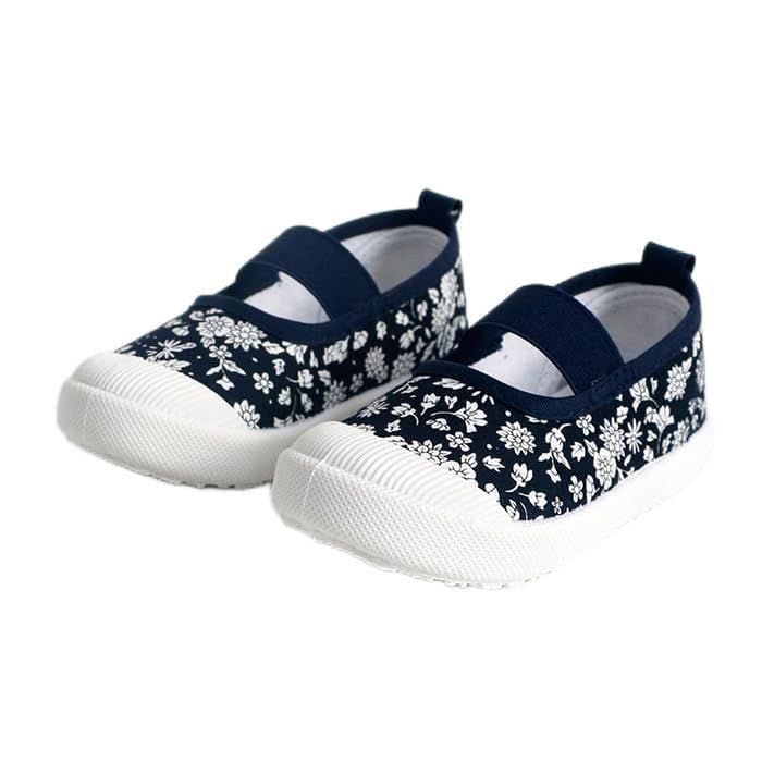 18.5 cm 3E_NAVY-FLOWER [CLARAH] 上履き 子供靴 キッズ靴 上靴 可愛い おしゃれ ネコポス gs180309238 18.5cm NAVY-FLOWER