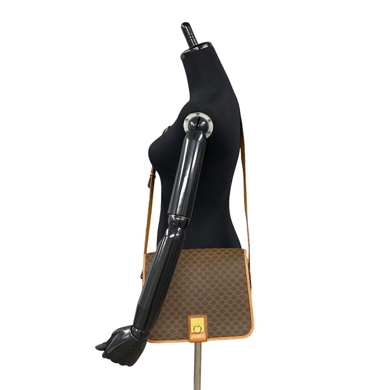 極 美品 CELINE セリーヌ マカダム ブラゾン トリオンフ 柄 ロゴ