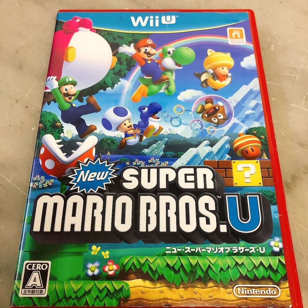 WiiU ゲームディスク ニュー・スーパーマリオブラザーズ・U - メルカリ