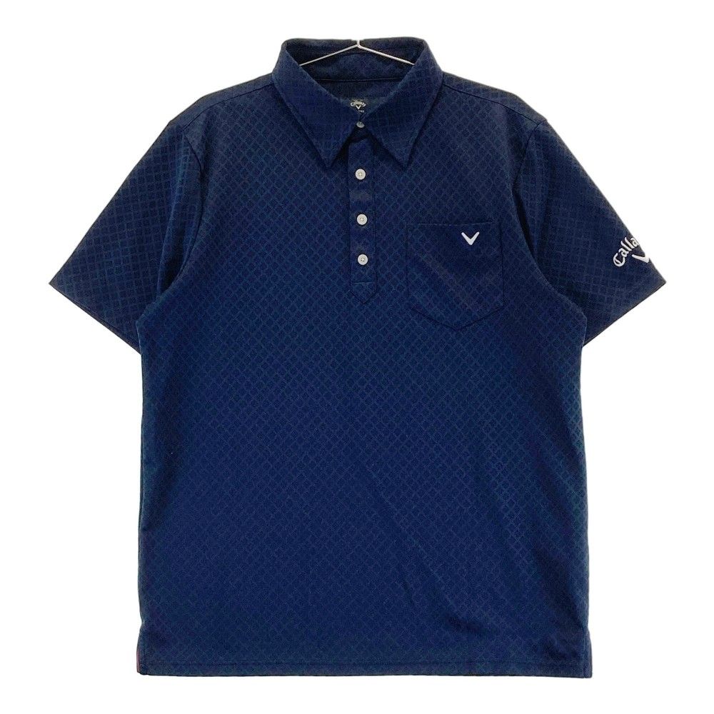 超美品】Callaway(キャロウェイ) ポロシャツ 紺 メンズ M ゴルフ