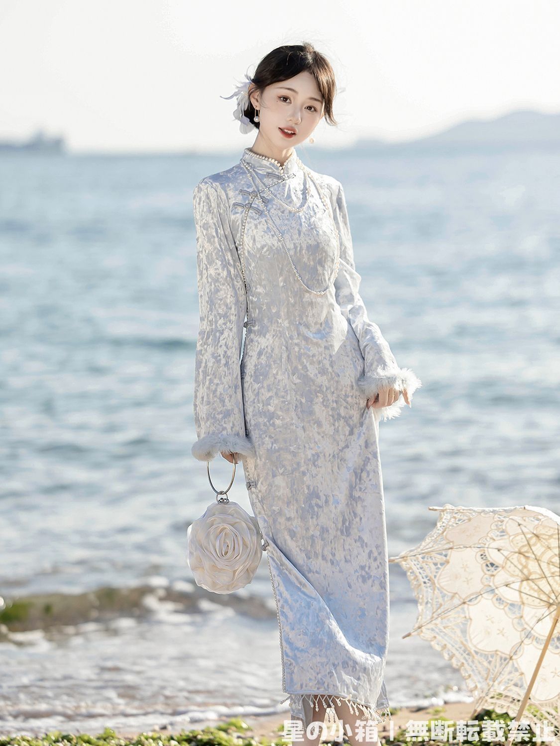 2025新品 蝶恋霜 新中式デザイン 女子旗袍セット 改良版 民国風 優雅で