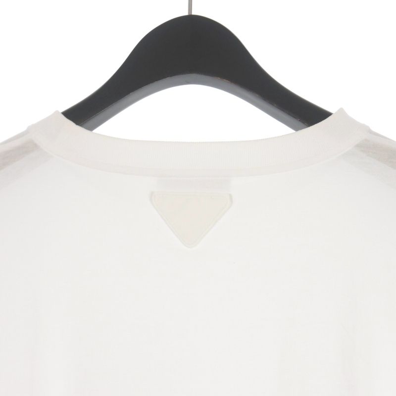 PRADA MILANO 22aw 長袖Tシャツ プラダ PRADA 22AW 転写プリント Tシャツ カットソー 長袖 M