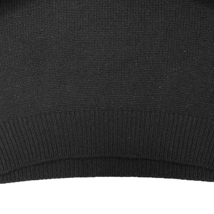 PRADA プラダ ロゴ刺繡 カシミヤ セーター size=48 Mサイズ