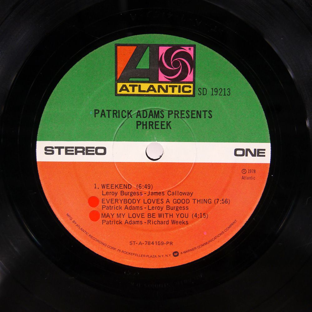 US盤 PATRICK ADAMS PHREEK SD 19213 LP その他 レコード CD DVD ブルーレイ