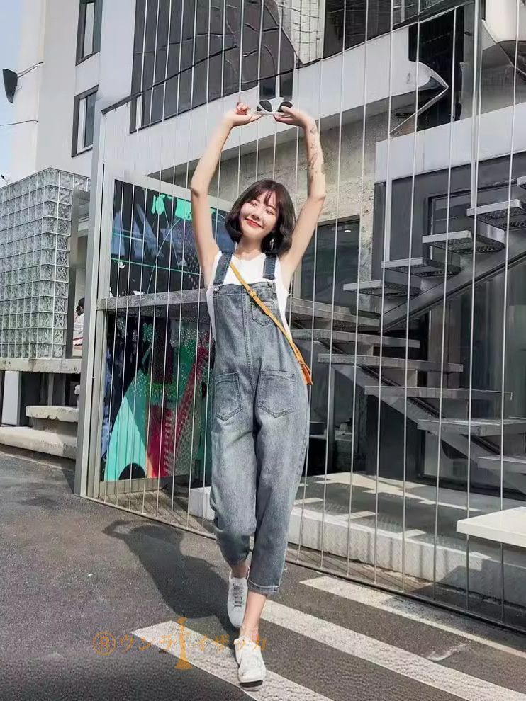  JEANS デニムサロペット オーバーオール 美品 デニム オーバーオール デニム サロペット レディース デニム