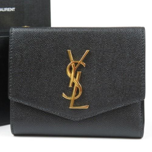 77574 SAINT LAURENT サンローラン ロゴ YSL 二つ折り財布 - メルカリ