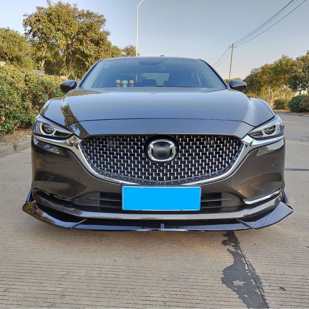 マツダ アテンザ MAZDA6 GJ系 20系 フロントリップスポイラー 前期後期対応 PP素材 ドレスアップ 外装 エアロパーツ 黒系3色