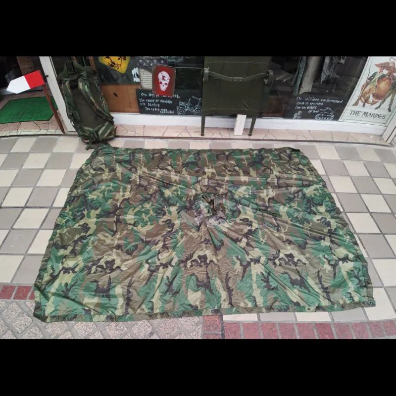 米軍 実物 ポンチョライナー OG アメリカ軍 実物 レインポンチ