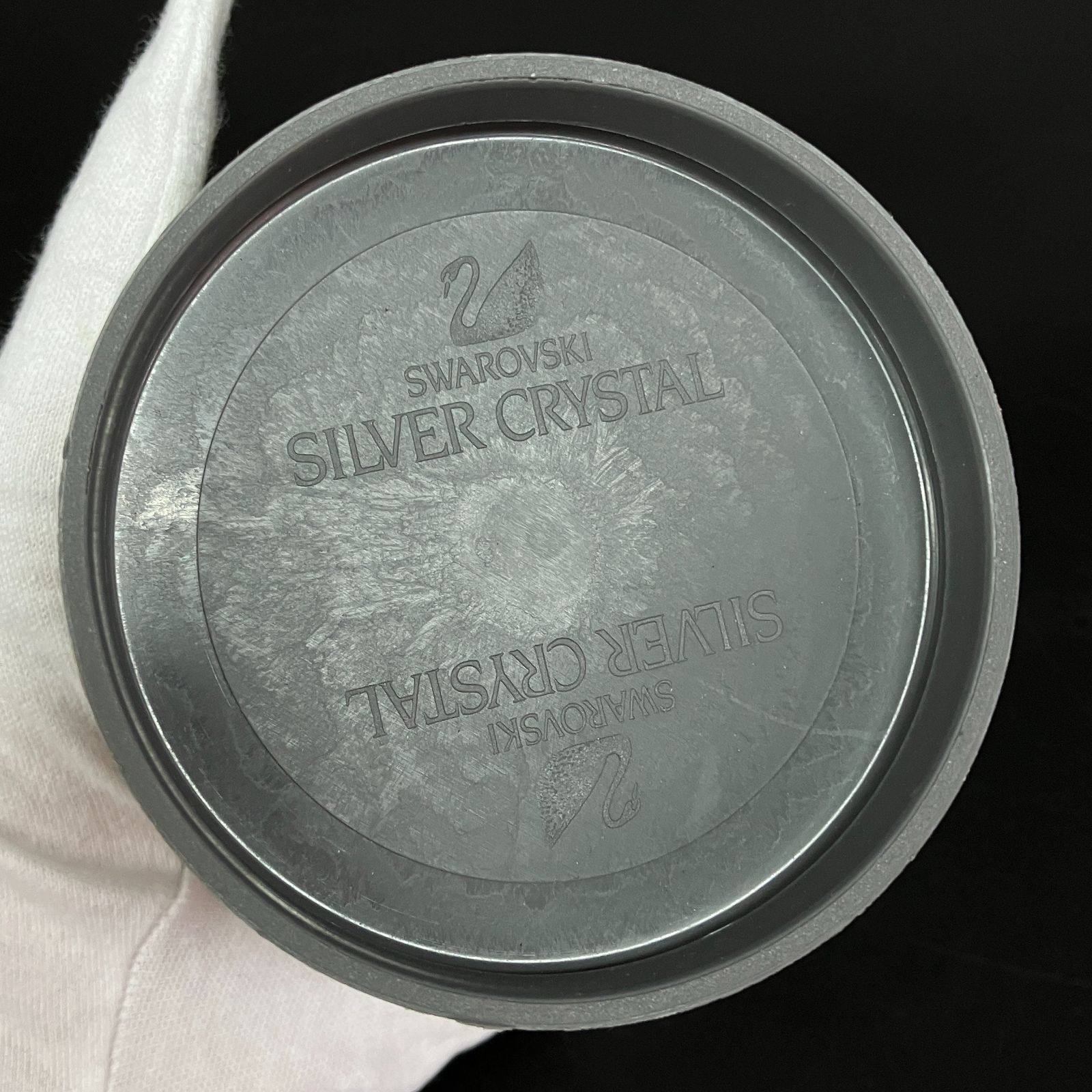 SWAROVSKI スワロフスキー 鳥の巣 親子 置物 オブジェ 箱付き D-5557