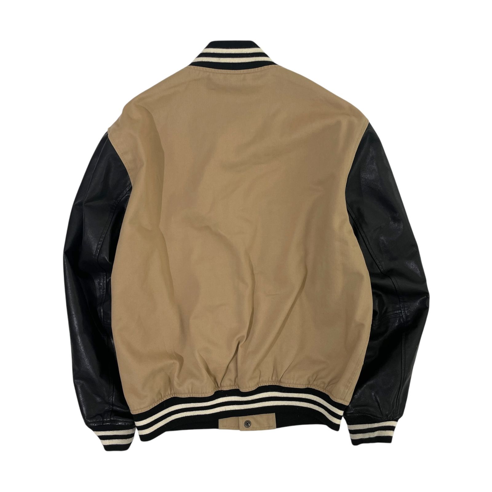 VAN JAC スタジャン ブラック・ベージュ VAN JAC ヴァンヂャケット 袖