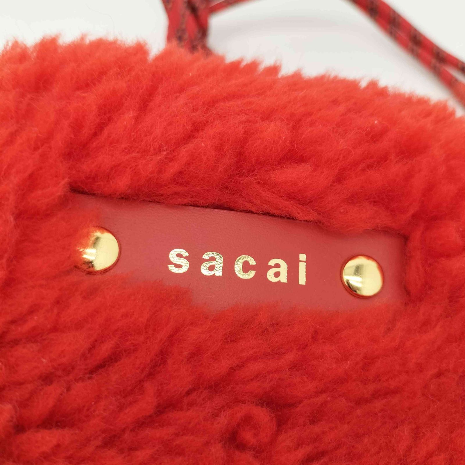 サカイ Sacai 22AW Dumpling Bag リバーシブル ボア/フリース 