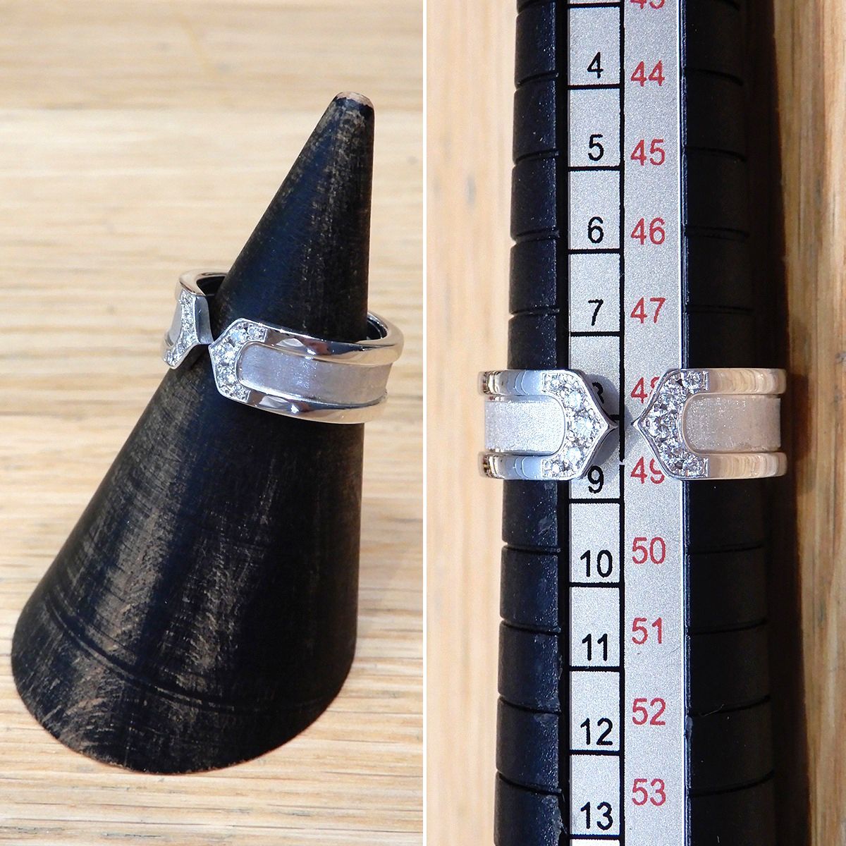 新品同様 カルティエ 研磨済み C2リング ダイヤ ホワイト 新品同様 カルティエ 研磨済み C2リング ダイヤ ホワイト