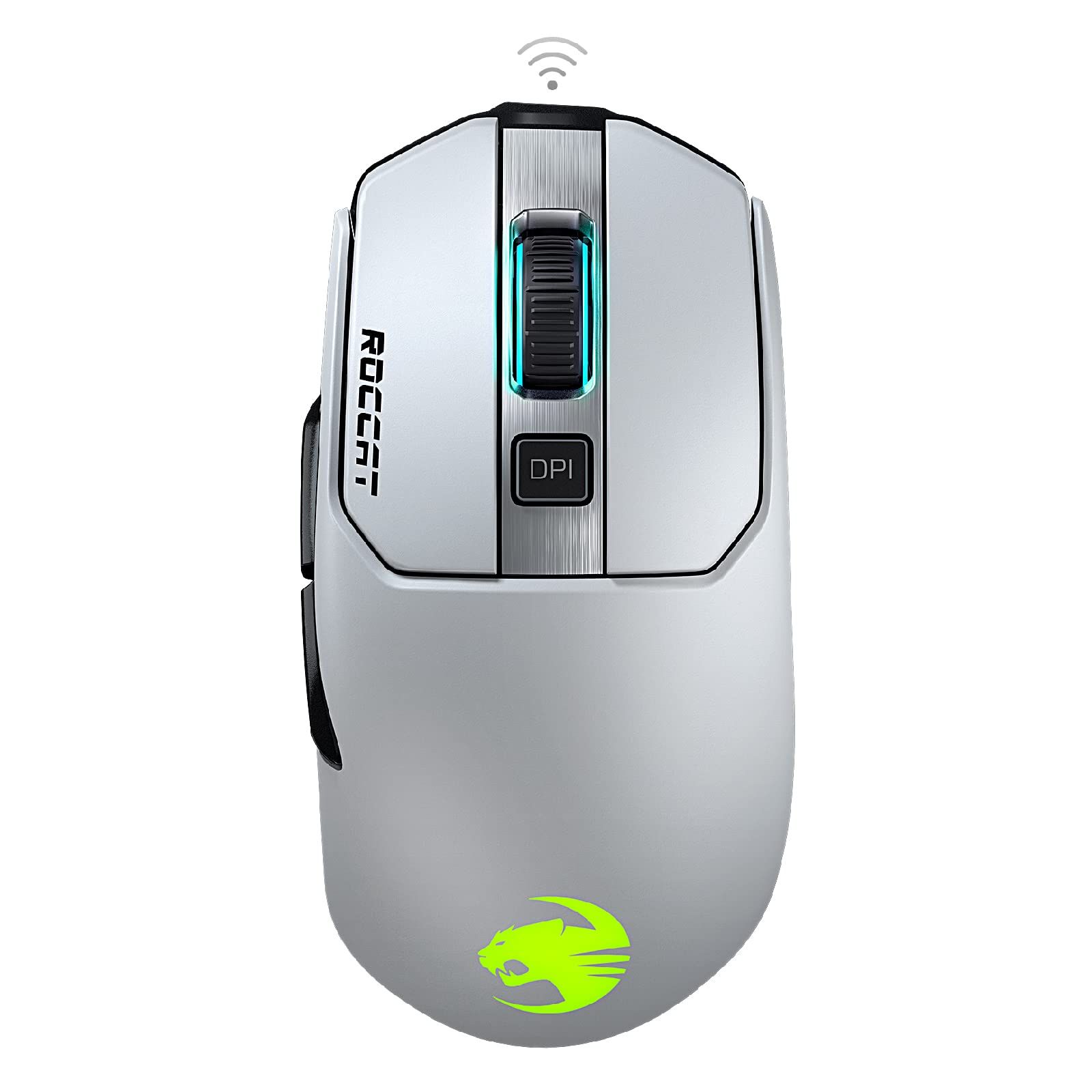 数量 ROCCAT Kain 202 ワイヤレス Titanクリック RGB ゲーミングマウス 光学式 Owl-Eye 16K サイドボタン 無線 ホワイト ドイツデザイン-エンジニアリング ROC-11-615-WE
