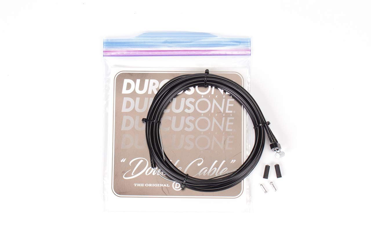 【数量限定】ダーカスワン DOUBLE CABLE ブラック アウターワイヤー長さ:1450mm/1300mm インナーワイヤー長さ:1600mm/1450mm タイコ:MTB