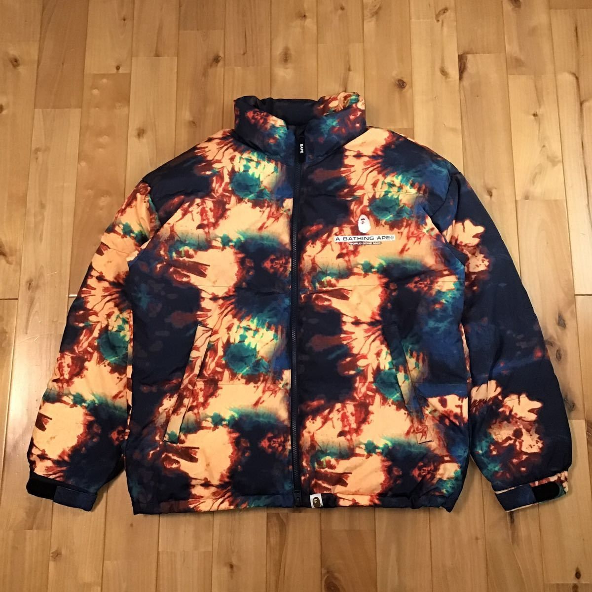 BAPE TIE DYE LOOSE FIT ダウンジャケット Mサイズ a bathing ape down ...