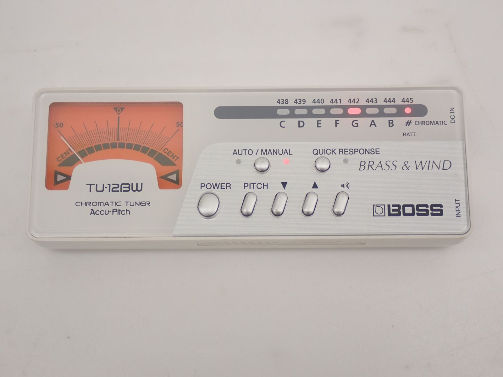  ∽ BOSS ボス クロマチックチューナー TU 12 BW BRASS＆WIND チューナー 楽器アクセサリー