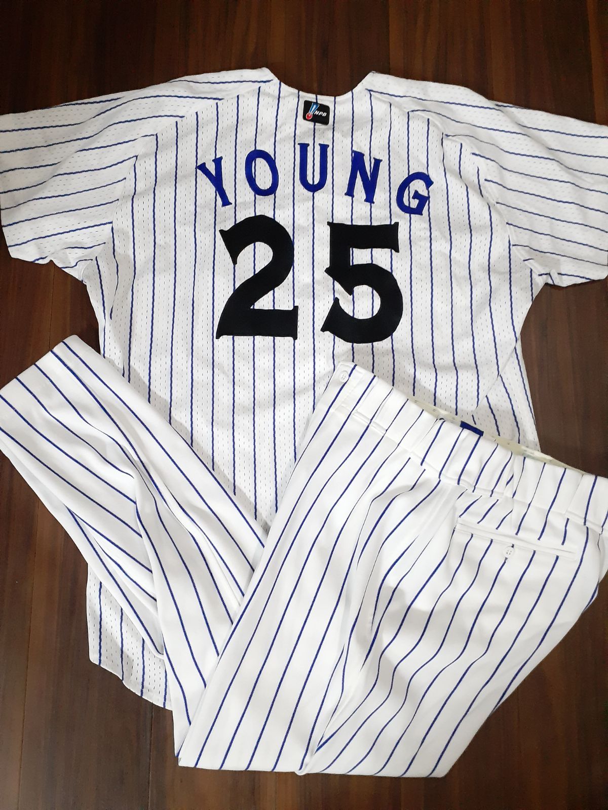 DESCENTE デサント 横浜ベイスターズ プロコレ YOUNG 実使用 ユニフォーム