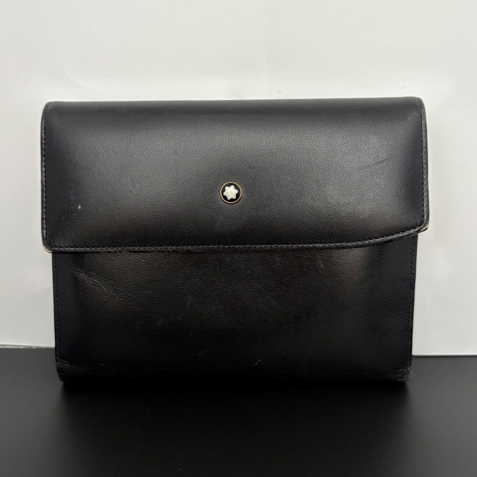 モンブラン MONTBLANC 財布 三つ折り レザー ホワイトスター 小銭入れ