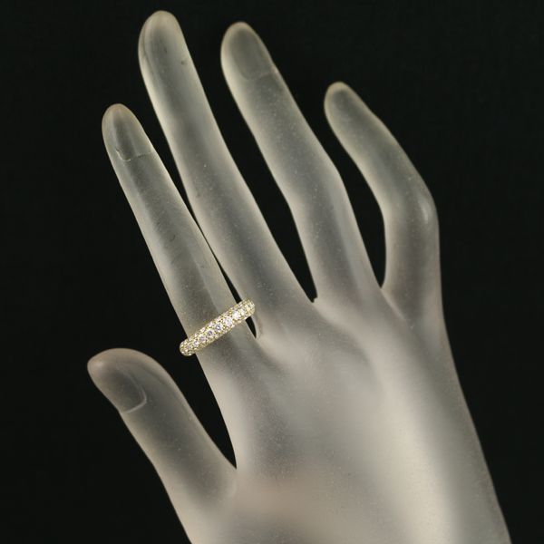 ギメル リング ダイヤ ダイヤモンド 1.00ct パヴェ 9.5号 K18YG