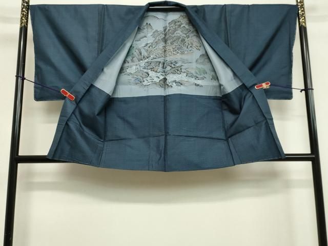 平和屋着物○男性 本場大島紬 アンサンブル 長襦袢セット（袷） 100