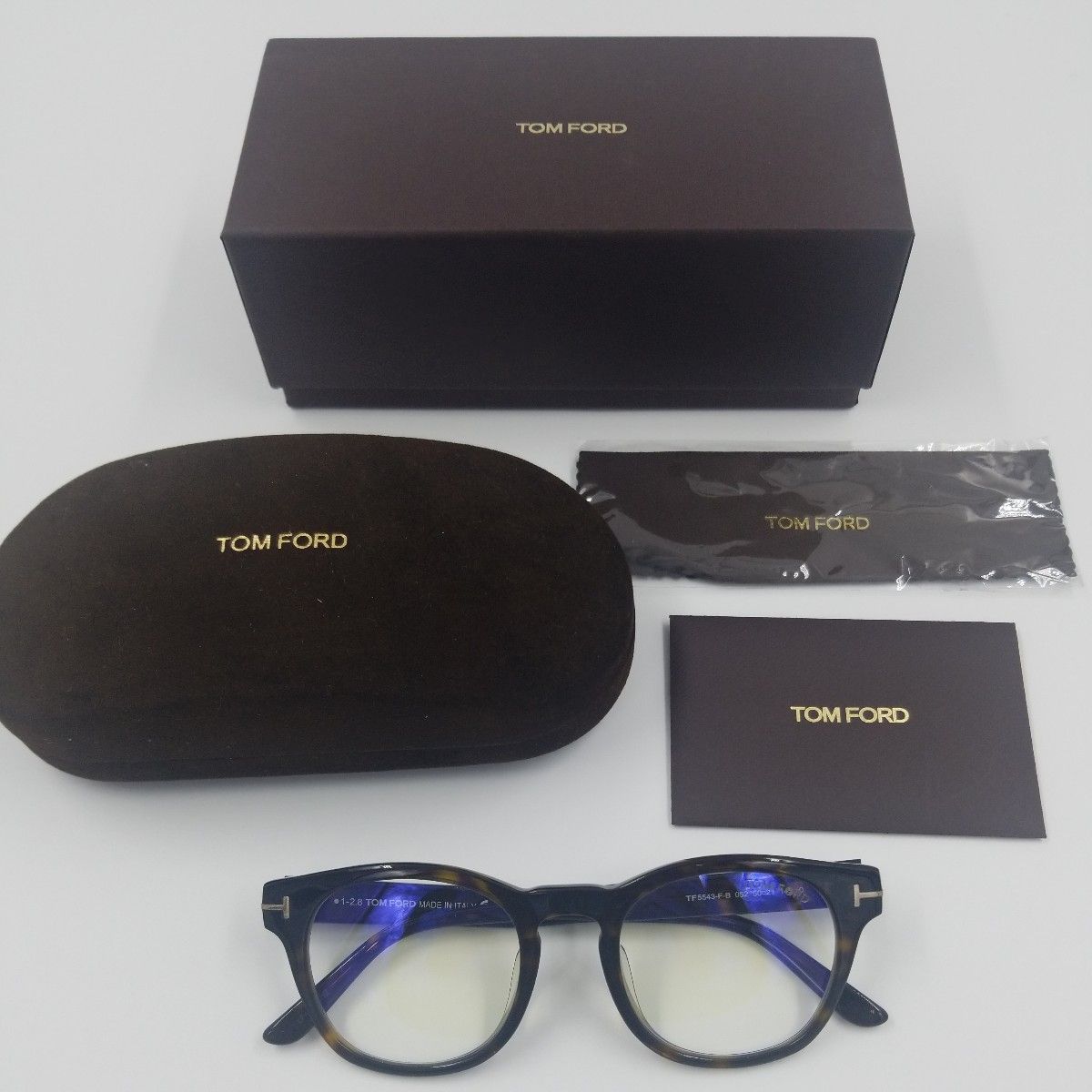 トムフォード メガネフレーム TOM FORD TF5543-F-B 001 プラスチック