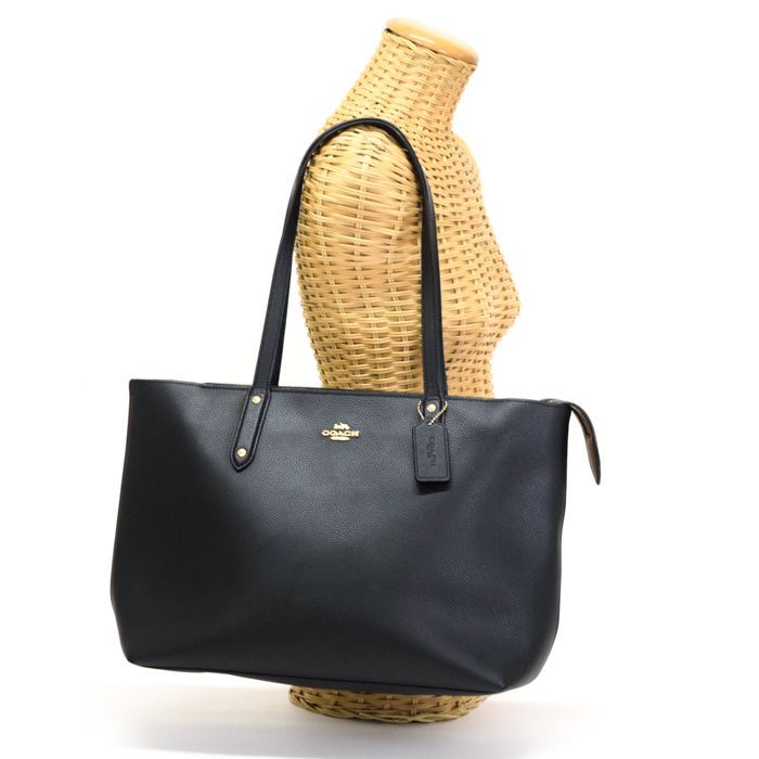 コーチ COACH セントラル トート ウィズ ジップ ペブルドレザー