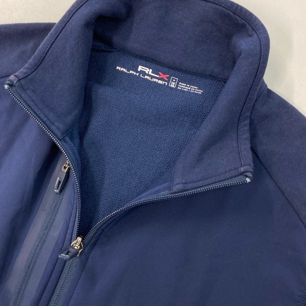 サイズ：M RLX ラルフローレン フルジップ ベスト ネイビー系