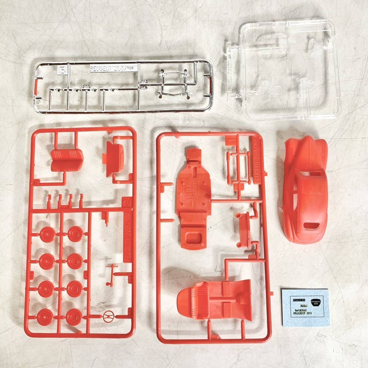 未組立 グンゼ産業 エレール 1/43 プジョー 203 PEUGEOT プラモデル 