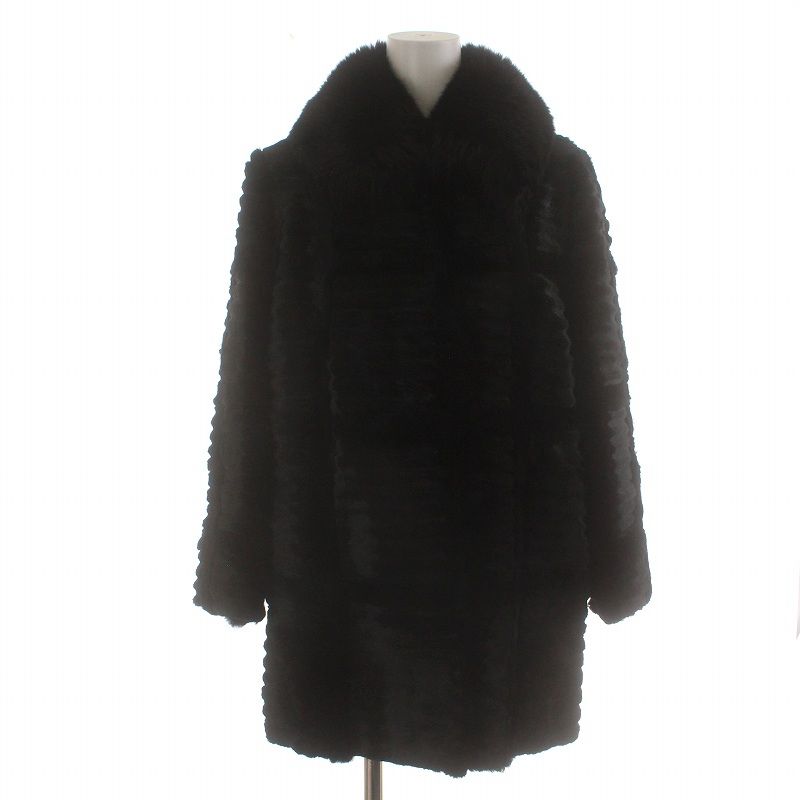 SOFT TEX FUR JAPAN ファーコート 毛皮 ラビットファー 襟フォックス 