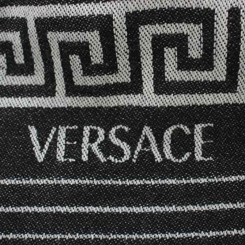 ヴェルサーチ ヴェルサーチェ VERSACE マフラー ストール フリンジ