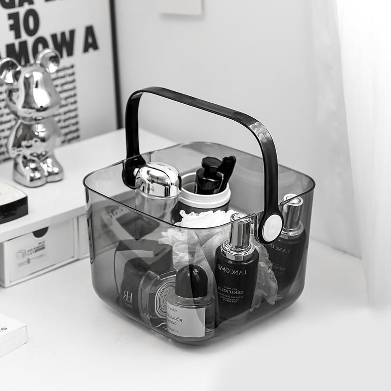 お風呂バスケット かご 小物入れ 収納用品 持ち手付き 水切り穴付き