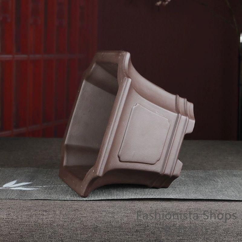 宜興紫砂四方鉢 紫砂盆鉢 盆栽鉢 植木鉢 小品盆栽鉢 大品盆栽鉢 中国宜興 紫砂 鉢盆栽鉢 植木鉢 小品盆栽鉢 大品盆栽鉢