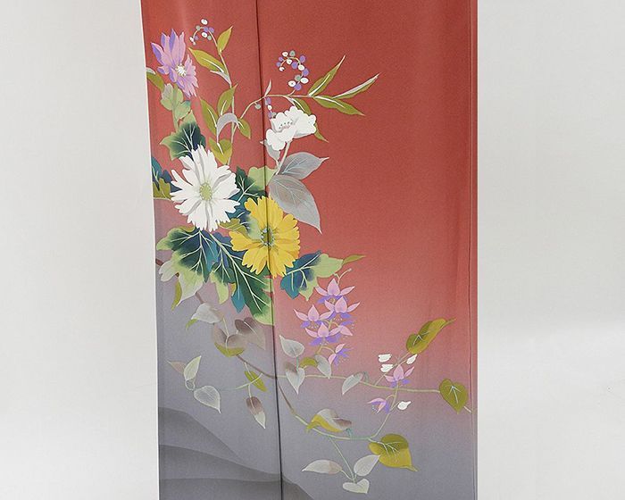 単衣 訪問着 新品 仕立て上がり 正絹 単衣 染色作家 二代目清次郎作 霞