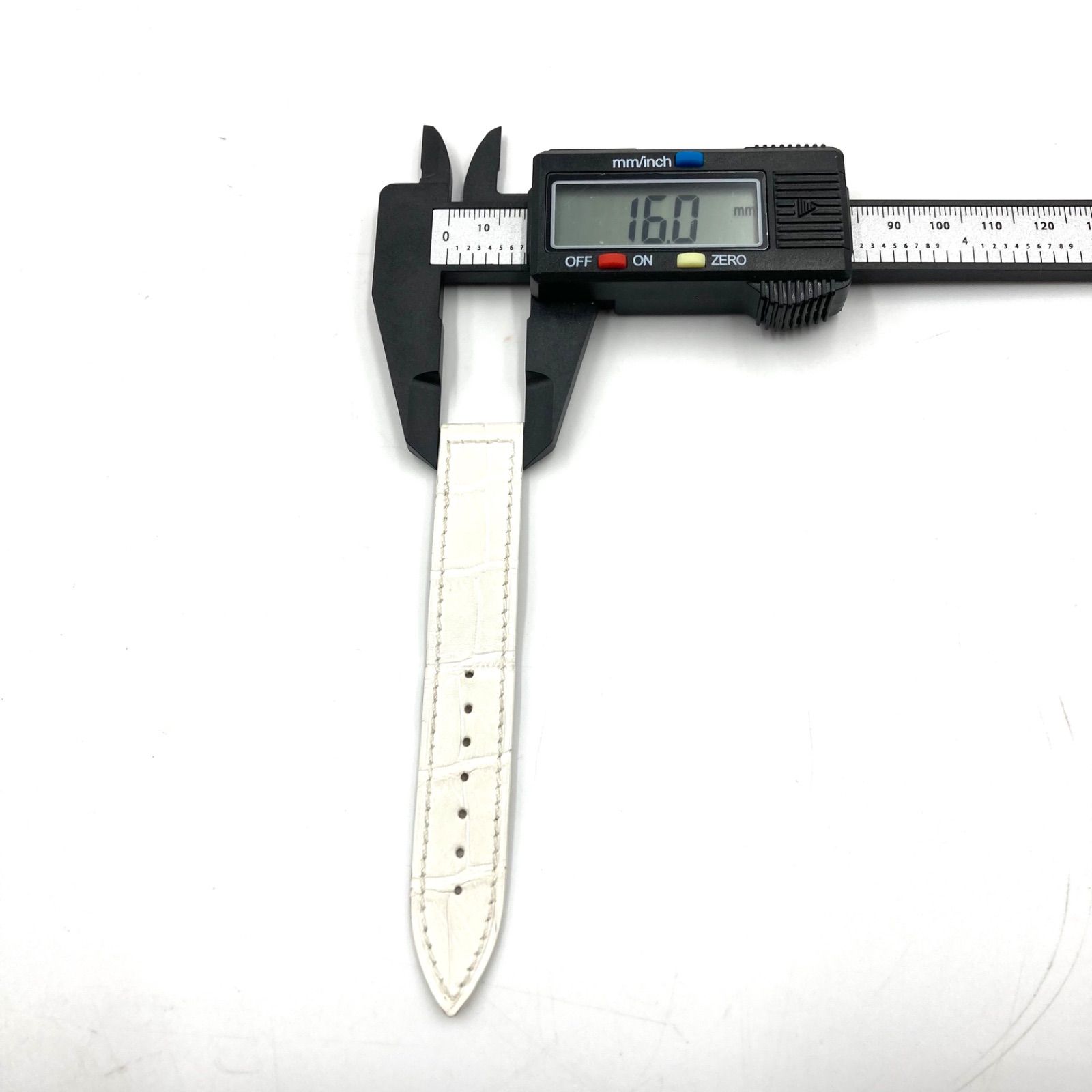 フランク・ミュラー レザーベルト ホワイト 16mm □美品□FRNCK MULLER フランクミュラー 腕時計替えベルト 22F
