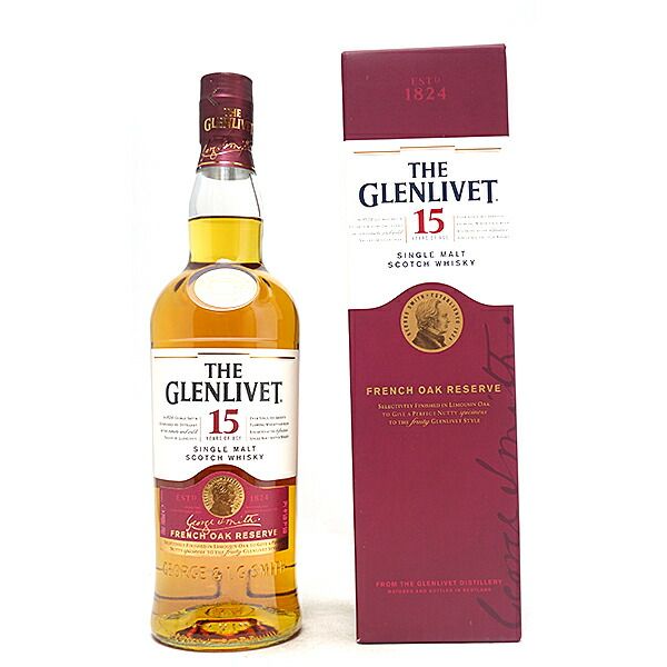 工場 グレンリベット 15年 フレンチオーク リザーブ 40度 700ml 箱付