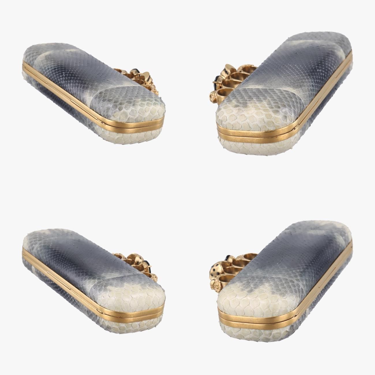 アレキサンダーマックイーンAlexander McQueenフォーリングマルチ ヘビ革229282 000926 DECORATOM_COM_BR