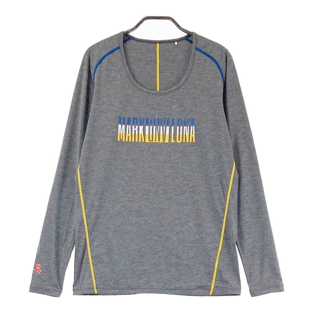 サイズ：M MARK&LONA マークアンドロナ  長袖 インナーTシャツ  グレー系 [240101455920] ゴルフウェア メンズ ストスト サイズ：M MARK&LONA マークアンドロナ 長袖 インナーTシャツ