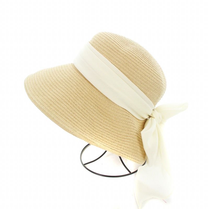 シャポードオー Chapeau d' O Silk Braid Capeline 麦わら帽子 ...