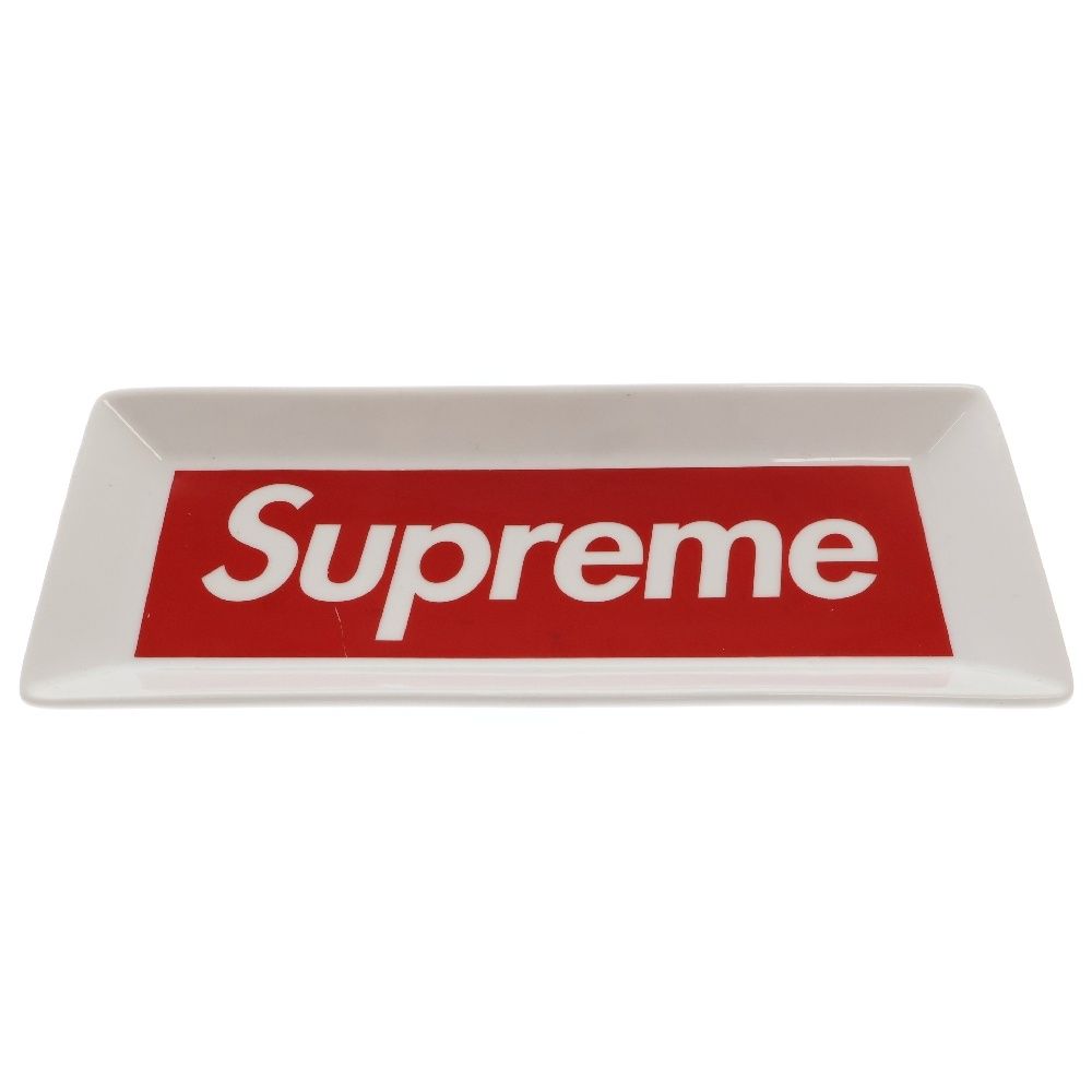 SUPREME シュプリーム 14AW Ceramic Tray セラミックトレイ ボックスロゴ プレート ホワイト