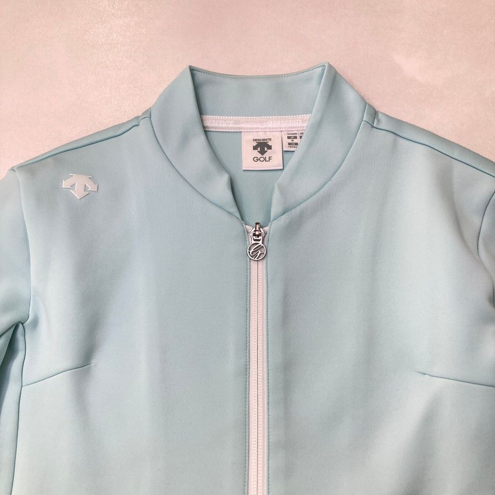 サイズ：M DESCENTE GOLF デサントゴルフ ジップジャケット ブルー系