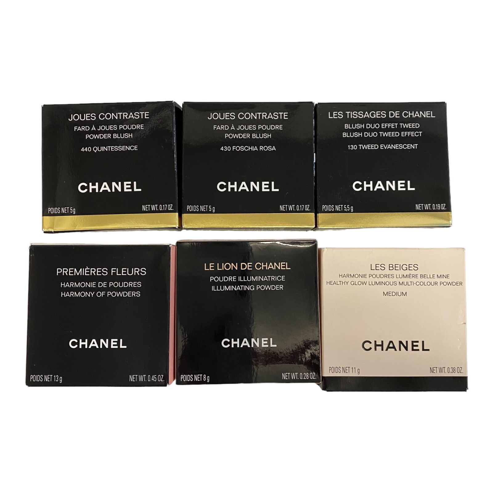 中古品】CHANEL シャネル コスメまとめ チーク フェイスパウダー レディースコスメ コスメ6個セット L71288R3F -  今年の新作から定番まで